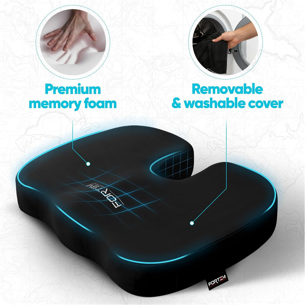 FORTEM Seat Cushion, Office Chair Cushion for Tailbone Sciatica Pain Relief - Image 3