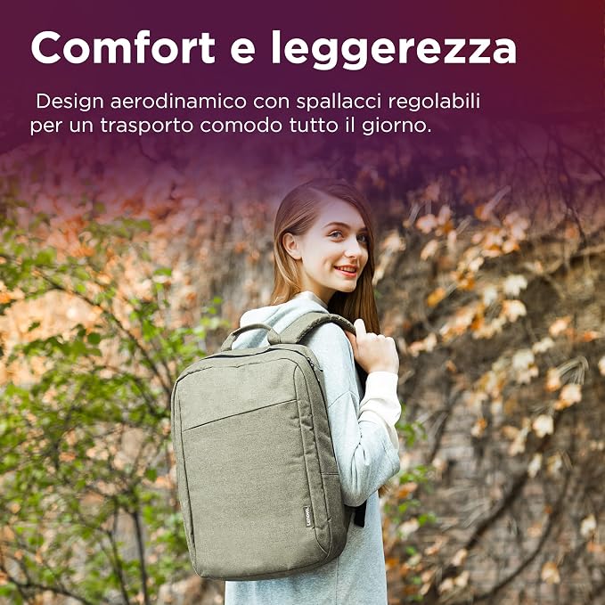 Lenovo B210 15.6-Inch Laptop Backpack, Camo Green – Water-Repellent Computer Bag for Men & Women, Lightweight Travel Backpack with Padded Laptop Sleeve, Durable Casual Daypack - Image 6