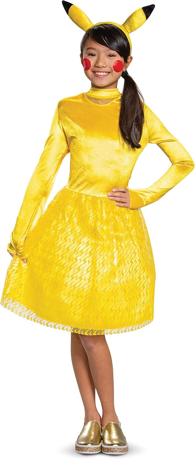 Pikachu Pokemon Classic Child Girls Costume by Disguise
