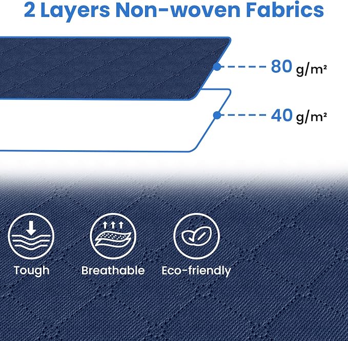 Fab totes 3 Pack Storage Bags for Clothes Blanket Storage Bins with Lids | Foldable Closet Organizers with Zippers,Window and Handles,Fabric Storage Bins for Sweater,Comforter,Bedding,Dorm essentials - Image 3