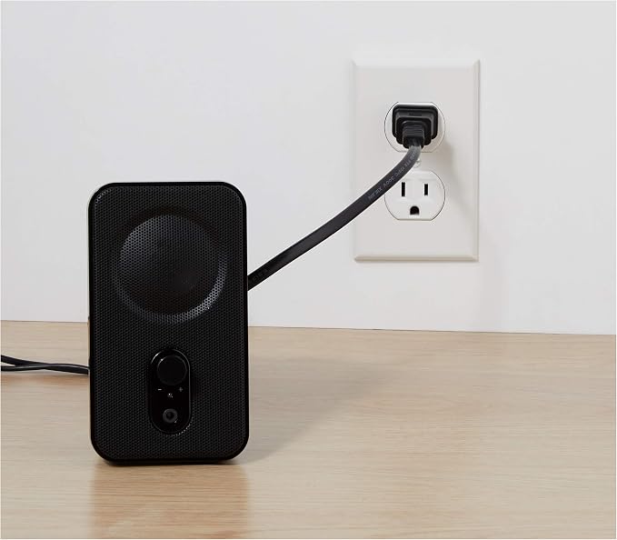 Amazon Basics AC-Powered Computer Speakers for Desktop or Laptop PC with Volume Control, Headphone Jack, Black (US Version) - Image 7
