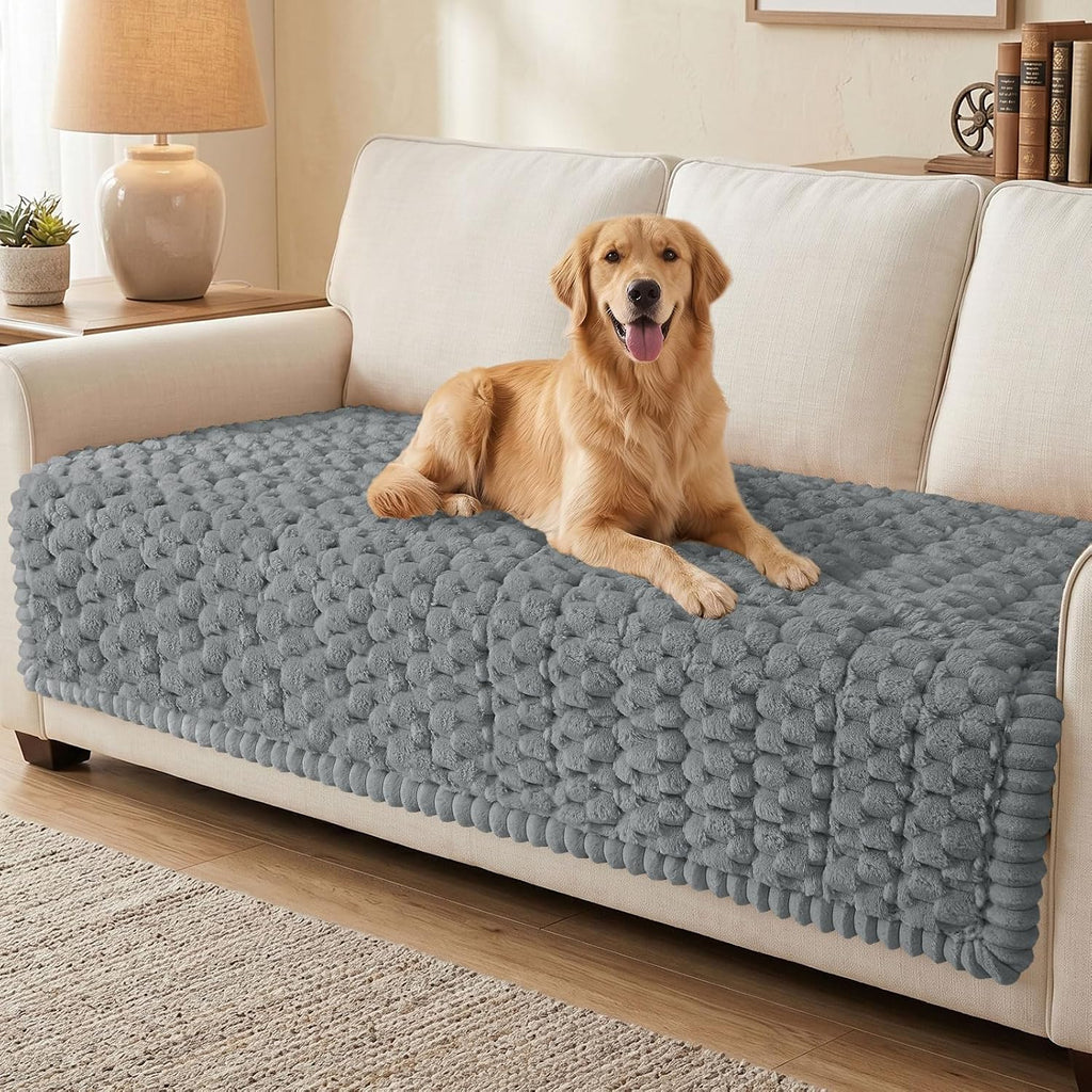 Smiry Couch Covers for Dogs, Non Slip Fuzzy Pet Sofa Protector Washable by Smiry