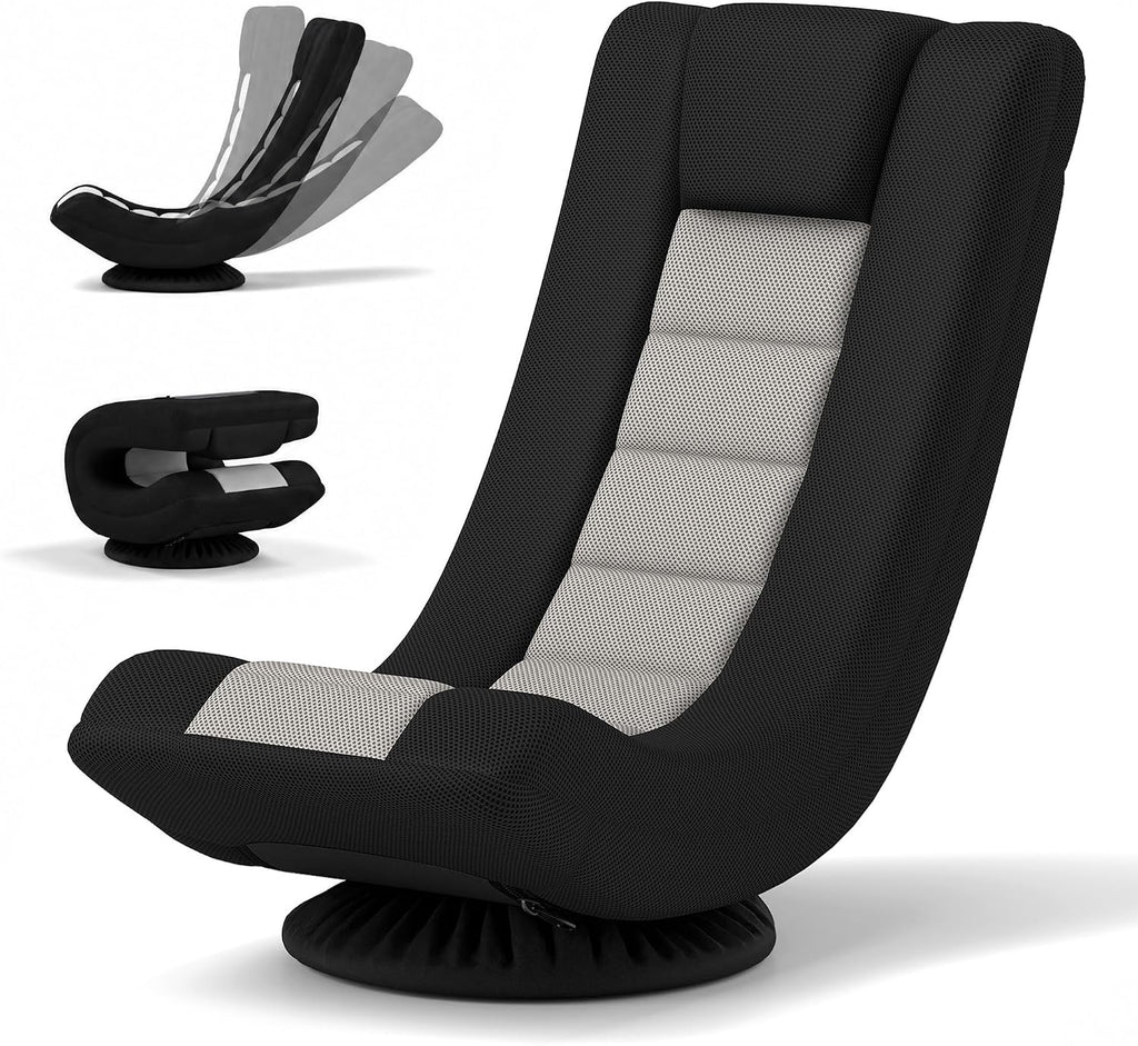 KOMFOTT 360° Swivel Floor Gaming Chair w/ 4-Position Backrest & Neck Pillow by KOMFOTT