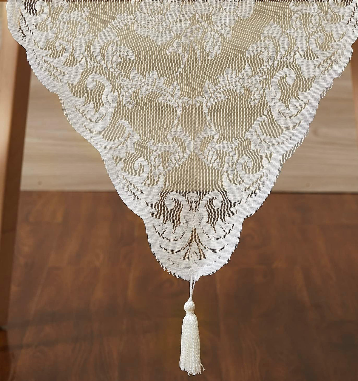 Warm Home Designs 48 Inch Ivory Lace Wedding Table Runner. MTR Ivory 48 - Image 3