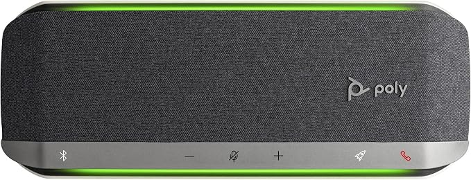 Poly - Sync 40+ Bluetooth Smart Speakerphone (Plantronics) - Flexible Work Spaces - Connect to PC/Mac via Included BT600 Dongle & Smartphones via Bluetooth - Works with Teams (Certified), Zoom & more - Image 2