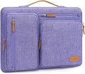 MOSISO 360 Protective Laptop Case 16 inch, 15-15.6 inch Laptop Sleeve | Compatible with MacBook Pro 16, HP Acer Dell Lenovo ASUS, Side Open Carrying Case with 4 Zipper Pockets, Purple by MOSISO