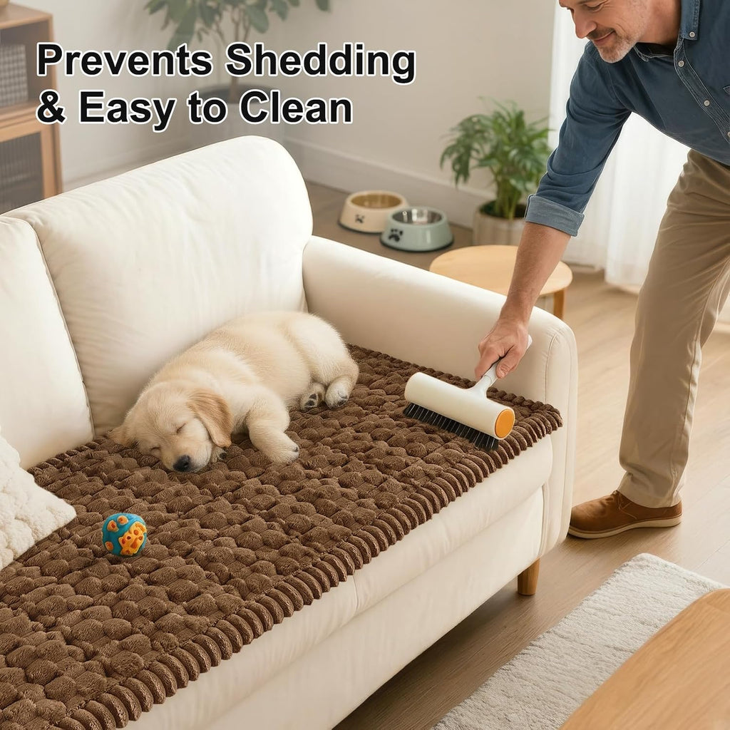 Smiry Couch Covers for Dogs, Non Slip Fuzzy Pet Sofa Protector Washable - Image 6