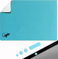 Mouse Pad Adhesive Bottom - Peel and Sticks to Any Surface - Travel Large Size - Portable (XL - Blue) by GeckoTravelTech