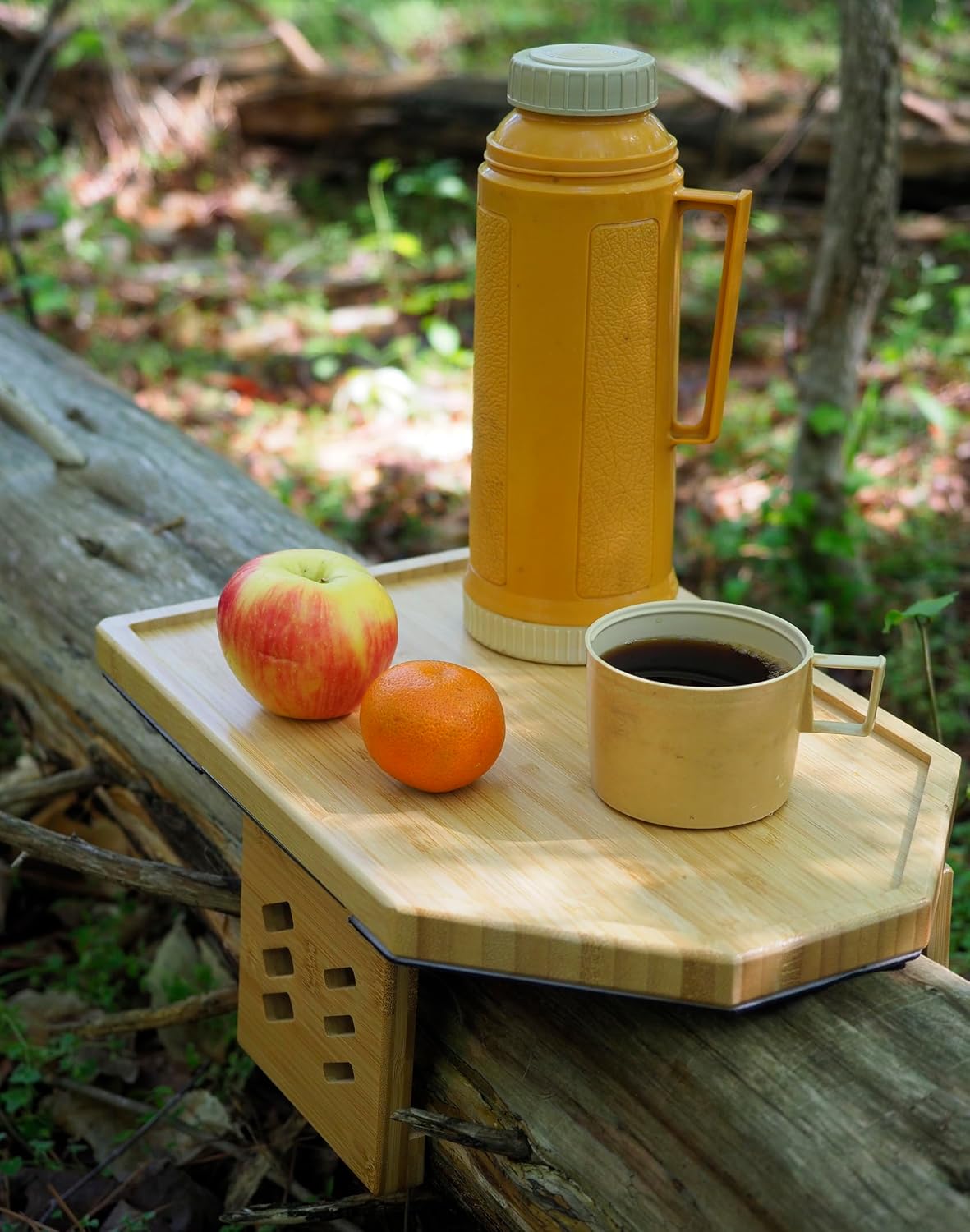 My Cozy Tray, Most Stable, Adjustable Legs for Narrow Or Wide Couch Arm, Better Leg Design, Stronger, Clip On, Bamboo, Camping/RV, College Dorm Essentials, Great Gifts, - Image 5
