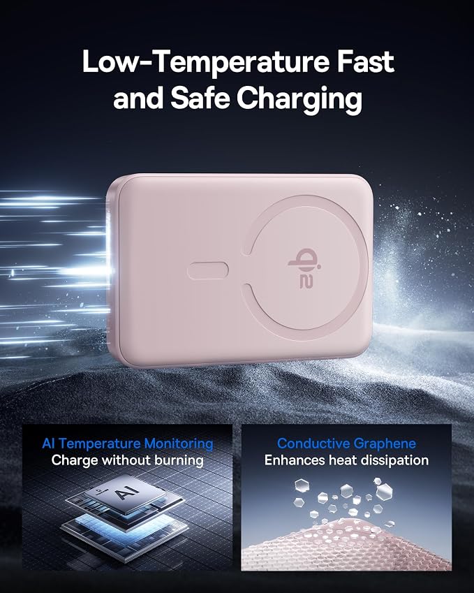 Baseus for MagSafe Portable Charger, Qi2 Certified 15W Wireless Magnetic Power Bank 10000mAh with USB-C Cable 22.5W PD Charging, Battery Pack Compatible with iPhone 17/16/15/14/13 Pro/Pro Max Series - Image 4