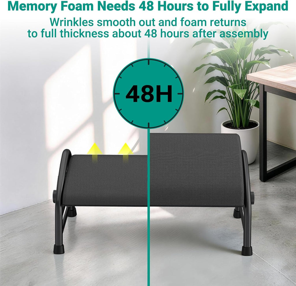 YEASHEIN Adjustable Foot Rest for Under Desk at Work, Ergonomic Foot Stools - Image 8