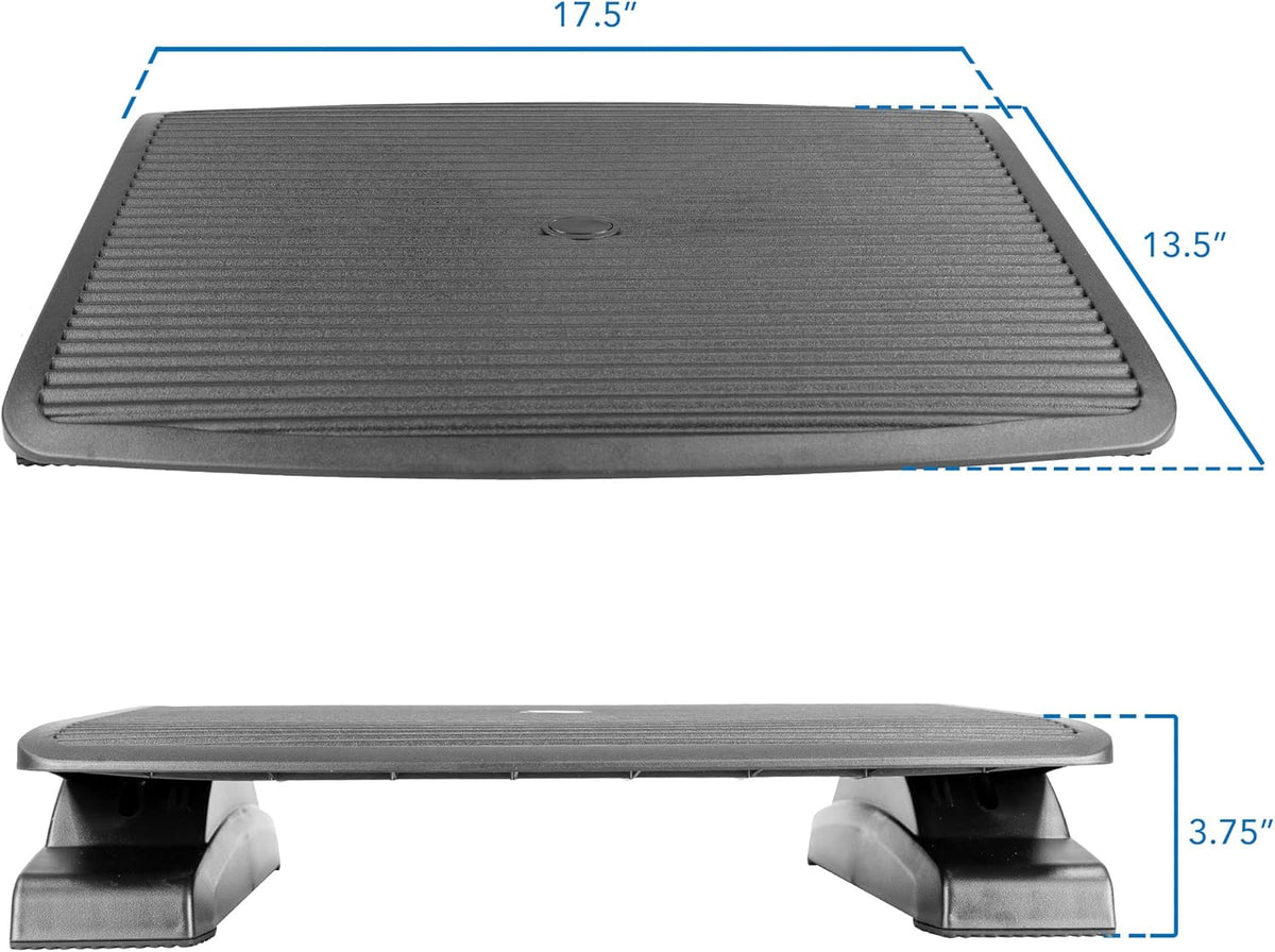 Mount-It! Foot Rest Under Desk, Large 17.5x13.5 in, 20° Tilt & Texture - Image 7
