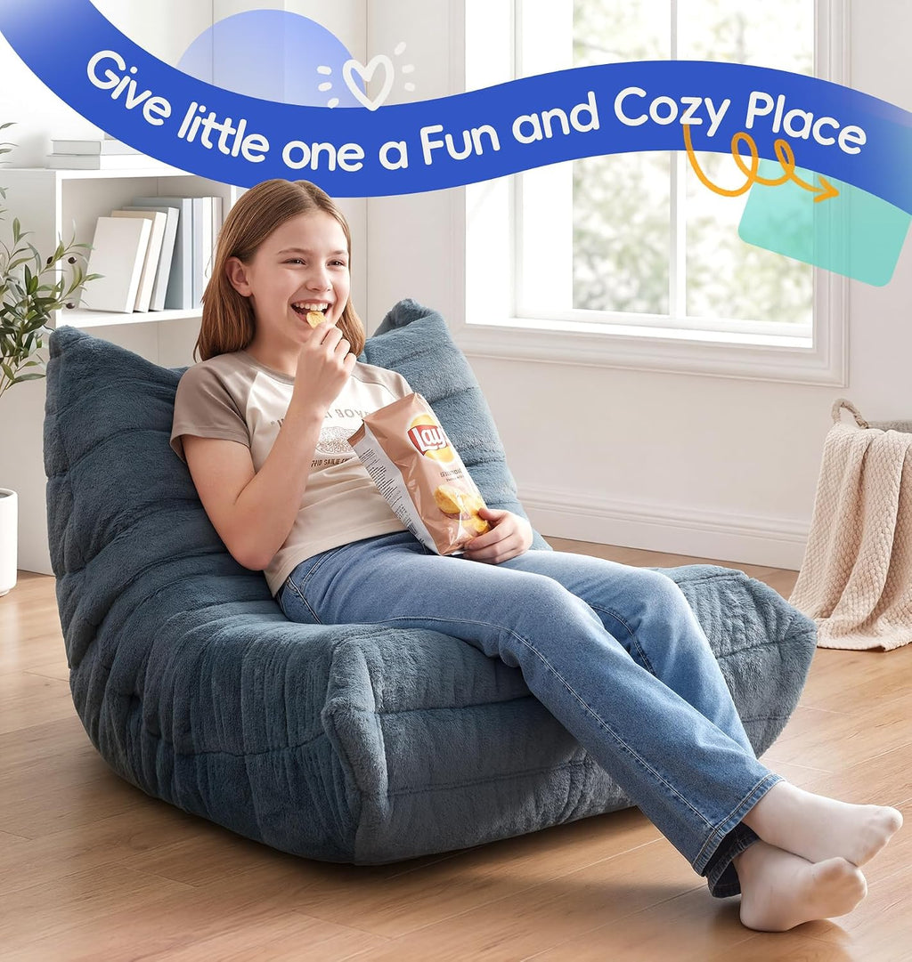 Hobestluk Medium Bean Bag Chairs Lounge Floor Chair BeanBag Couch Togo Sofa - Image 9