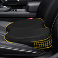 kingphenix Wedge Car Seat Cushion, Memory Foam Pad for Driving Comfort | High-Density Memory Foam Seat Cushion, 4D Breathable Mesh and Non-Slip Bottom for Long-Drive Comfort and Office Use, Black by kingphenix