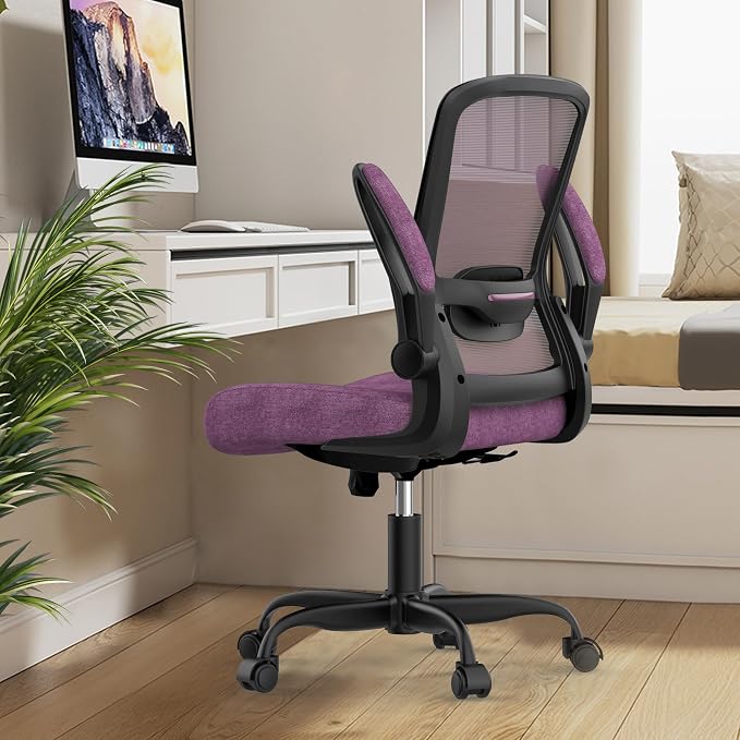 Ergonomic Office Chair w/Adjustable Lumbar, Flip Armrest, 135° Recline | Supports 300 lbs · Seat 19.48"–23.4" · Breathable mesh · 20–30 min assembly · 5-year warranty - Image 9