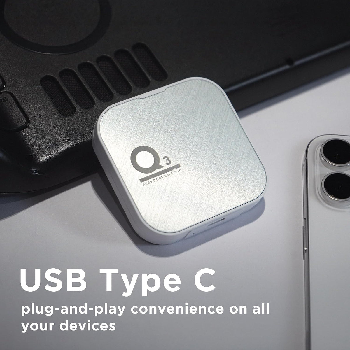 DATO Magnetic External SSD 1TB, External Solid State Drive Portable SSD USB 3.2 Gen 2x2, up to 1600/1500 MB/s, Type-C 4K ProRes HDR Record, Compatible with iPhone 15&16 Pro Max - ARES Q3 Series - Image 7