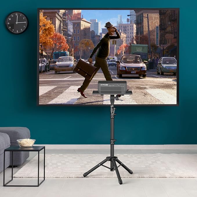 Facilife Projector Stand - Adjustable Height 22 to 63 Inches, Tripod for Laptop & Projector, Outdoor Movies - Image 2