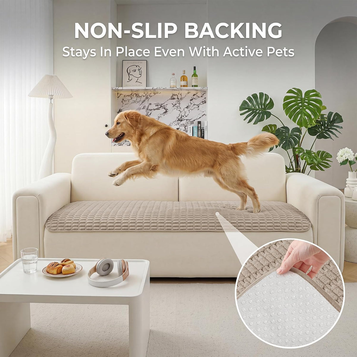 Foxdecor Couch Cover for Dogs Sofa Covers Non Slip Couch Pad Pet Friendly - Image 4
