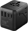 Insignia All-in-One Ground Travel Adapter Converter Series with USB Ports (70W All-in-1 Travel Adapter) by INSIGNIA