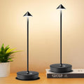 Set of 2 Cordless Rechargeable Led Table Lamp Battery Operated Light Black | 6000mAh Desk Lamp Touch 3 Color Dimming Portable Outdoor Waterproof Table Light for Patio/Restaurant/Dining/Home by Tpczqj