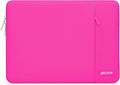 MOSISO Laptop Case 15 inch, Laptop Sleeve Bag with Pocket | Compatible with MacBook Air 15 inch M5 M4 M3 M2 2026-2023, Dell XPS, Polyester Vertical Computer Bag, Bright Rose by MOSISO