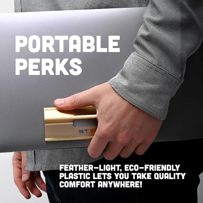 Steepy Portable Laptop Stand for Desk – Adjustable Height, & Portable Laptop Holder – Ergonomic Computer Stand for Cooling & Comfort – Slip-Proof, Sturdy Design – Universal Fit for 13-17 Inch Devices - Image 7