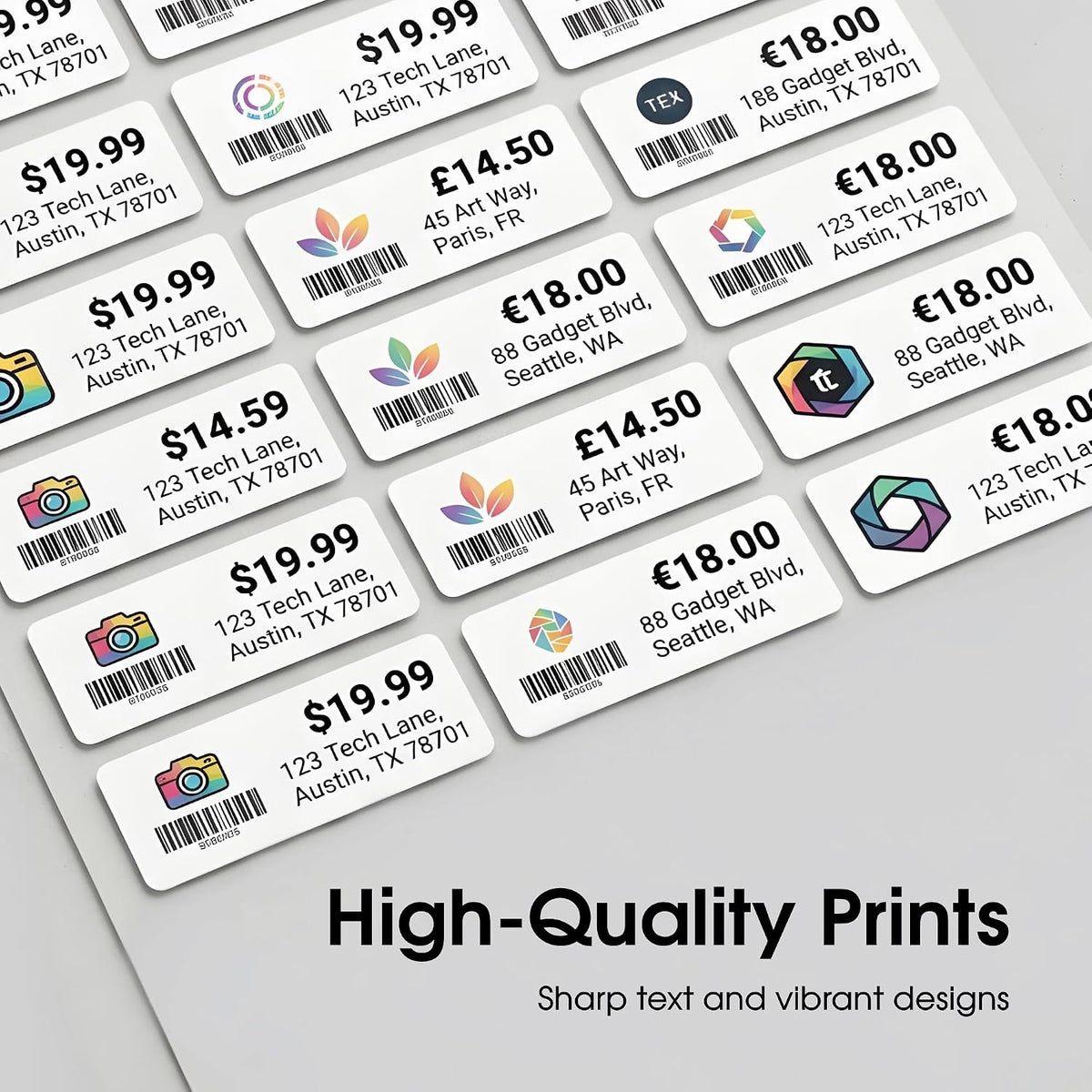 1" X 2 5/8" Matte White Printable Address Labels - Image 6