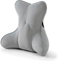Lumbar Back Pillow (Pat. Pend), Supportive Back Cushion for Bed, Couch & Recliner, Ergonomic Lumbar Pillow with Customizable Firmness for Lower Back Pain Relief, Zinc Gray by Ailuteie