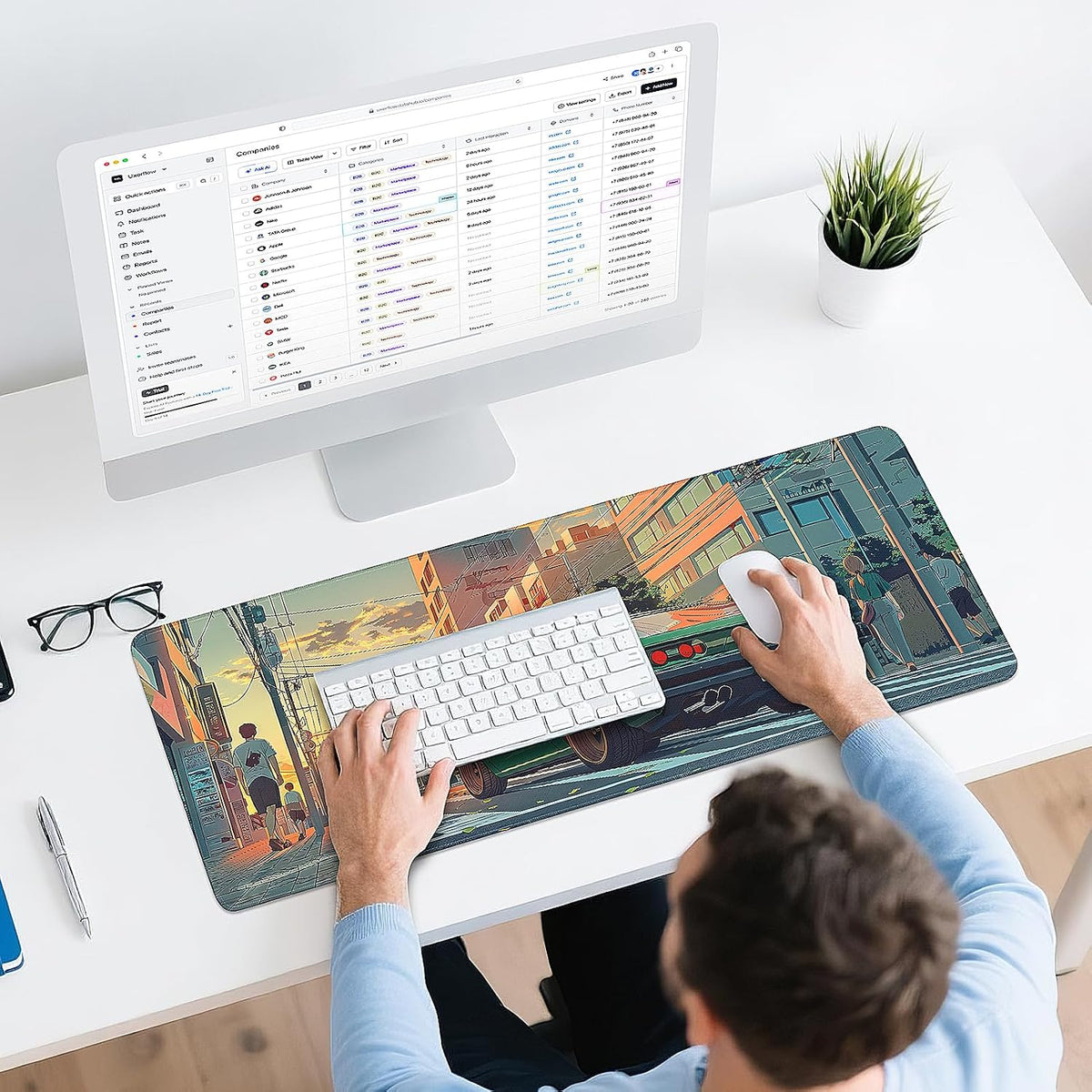 Gaming Mouse Pad - (31.5"×11.8") Sports Car Large Mouse Pads for Desk - Desk Mat for Keyboard and Mouse with Non-Slip Base, Desks Pad Matfor Game/Office & Home - Image 6