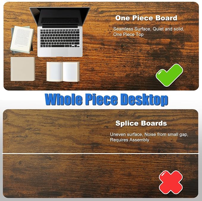Whole Piece Standing Desk with Wheels Adjustable Height- Mobile Stand up Desk with Lockable Casters, Portable Sit Stand Desks Electric for Home & Office Workstation - Image 4