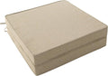 Outdoor Chair Cushions, Water-Resistant & Fade-Resistant, Patio Furniture Square Seat Replacement Chair Pads with Ties, Removable Cover, Non-Slip Bottom, Set of 2, 22 x 22 Inch, Natural by Unknown