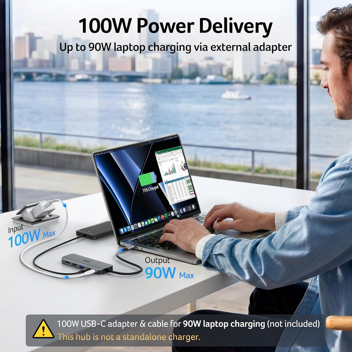 Acer USB C Hub, 5-in-1 USBC to HDMI Adapter with 4K@60Hz for Laptop/Mac - Image 4