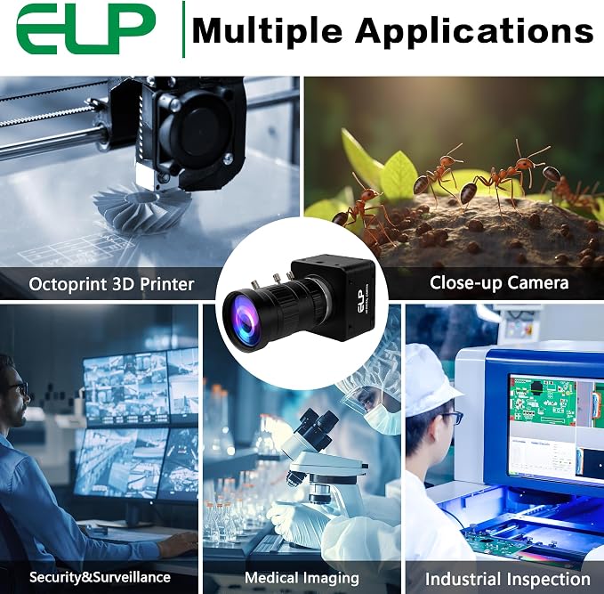 ELP Ultra HD 20MP Varifocal USB 3.0 Camera for Computer Manual Zoom 3840P USB3.0/2.0 Lightburn Cameras for Windows Linux Mac Pi 5-50mm 10X Variable Focus AR2020 High Speed 4K 30FPS Webcam for PC - Image 9