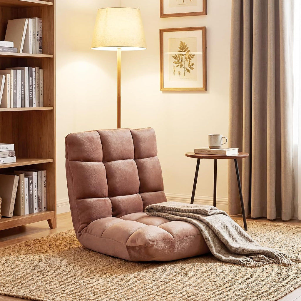 Memory Foam Floor Chair with 14-Poistion Adjustable Back Support - Image 9