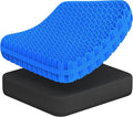 Gel Seat Cushion for Office Chair, Car Seat, X-Large, Black | Cooling Breathable Chair Pad for Long Sitting, Sciatica, Tailbone, Coccyx Support, for Wheelchair, Airplane, Gaming Chair by Unknown