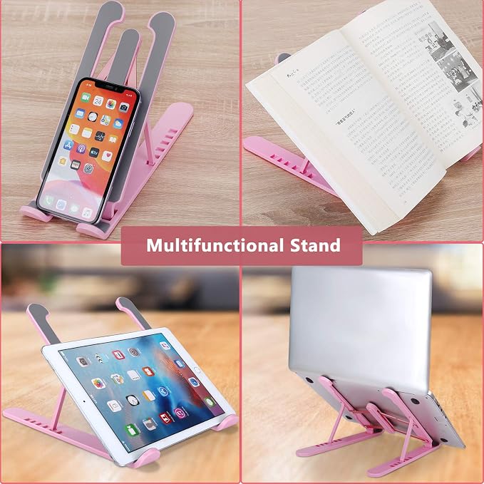 Portable Laptop Stand, Adjustable Laptop Holder Riser Computer Stand for Desk Notebook Stand Mount - Image 5