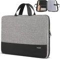 Ytonet Laptop Sleeve Case 17 17.3 Inch, Slim TSA Laptop Bag with Handle | Compatible with MacBook Pro, HP, Dell, Lenovo, Asus 16-17 Inch Notebooks, Protective, Water Resistant, Grey by YTONET