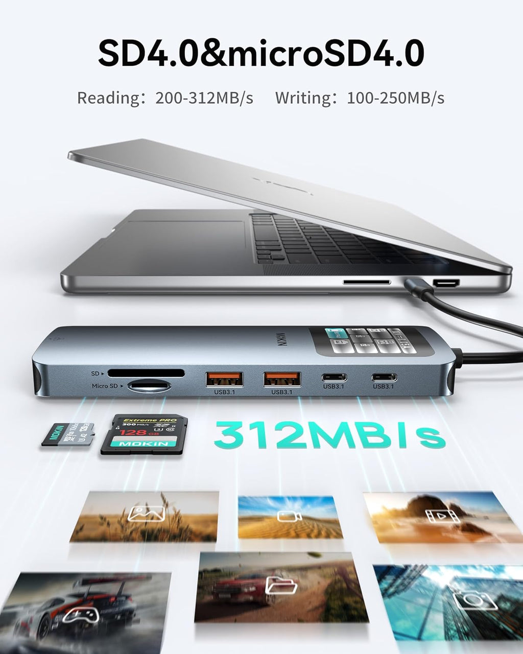 MOKiN LCD USB C Docking Station Dual Monitor,Laptop Docking Station 2 HDMI - Image 6