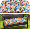 MAGIC ELEPHANT Outdoor Bench Cushion, Memory Foam Loveseat Cushion for Patio Furniture Wicker Chair, Settee Porch Swing Seat Cushion, 44 x 19 Inches (Multicolor Leaves) by Magicelephant