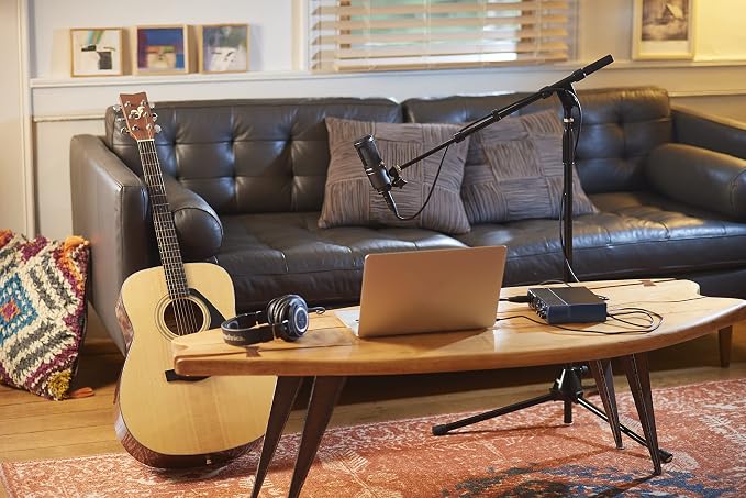 Audio-Technica AT2020 Cardioid Condenser Studio XLR Microphone, Ideal for Project/Home Studio Applications, Black | Project/Home Studio Applications, Black - Image 7