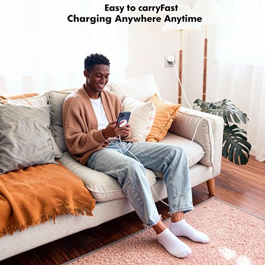 Magnetic Wireless Charger for iPhone 17 16 15, 10FT Fast Phone Charging Pad | with USB C Wall Charger Fast Block For iPhone 17 Pro Max/17/iPhone 16 Pro Max/15/Plus/Pro/14/13/12 Series,AirPods 4/3/2/Pro 2 - Image 7