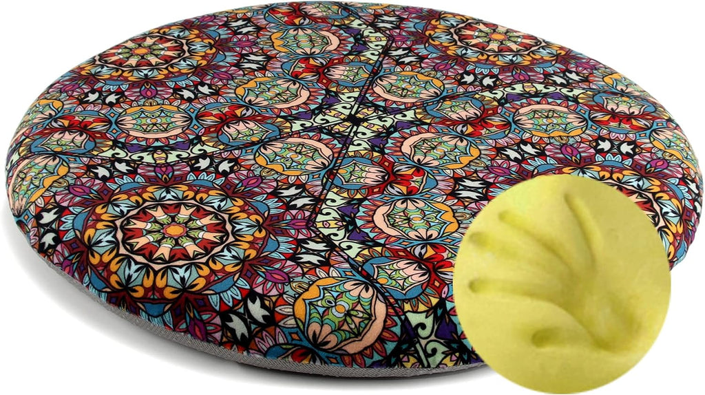 Sigmat Memory Foam Seat Cushion Anti-Slip Soft Round Stool Cushion Chair Pad 20 Inch Graphic by Sigmat