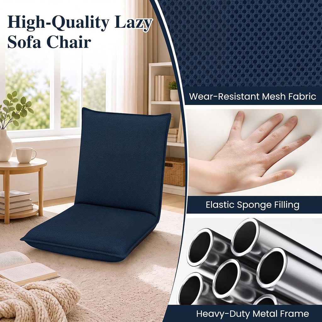 BECOMFORT 2 Pack Floor Chair, 6-Position Adjustable Mesh Meditation Chair - Image 5