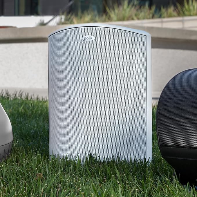 Polk Audio Atrium 8 Outdoor Speaker with Powerful Bass (Each, White), All-Weather Durability, Broad Sound Coverage, Speed-Lock Mounting System - Image 2