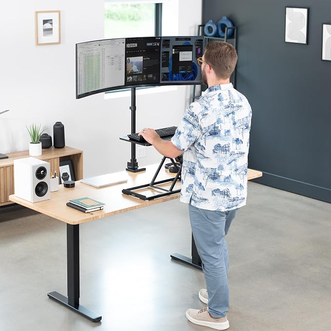 VIVO Single Monitor Desk Mount, Fully Adjustable Stand - Image 8