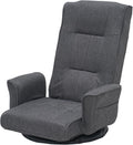 360° Swivel Floor Chair for Adults, 14-Position Adjustable Folding Floor Lounger with Armrests for Reading, Gaming & Relaxing by FLOGUOR