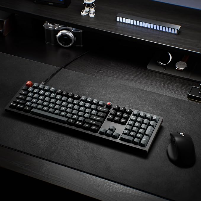Keychron V6 8K Full Size Wired Mechanical Keyboard with Programmable Knob, 8000 Hz Polling Rate, OSA PBT Keycaps, Hot-swappable Super Brown Switchs, RGB Backlit for Mac Windows Linux - Image 8