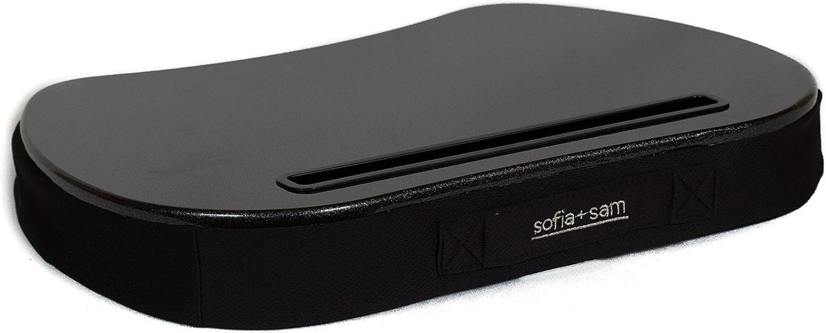Sofia + Sam Mini Lap Desk with Memory Foam Cushion | Tablet Slot and Handle | Fits Laptops Up to 15" | Tablets Up to 9.6" | Black | Portable Travel Desk | Reading Writing and Coloring - Image 7
