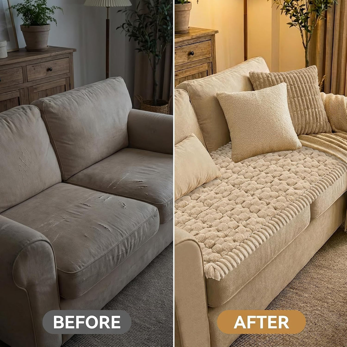 Smiry Couch Covers for Dogs, Non Slip Fuzzy Pet Sofa Protector Washable - Image 7