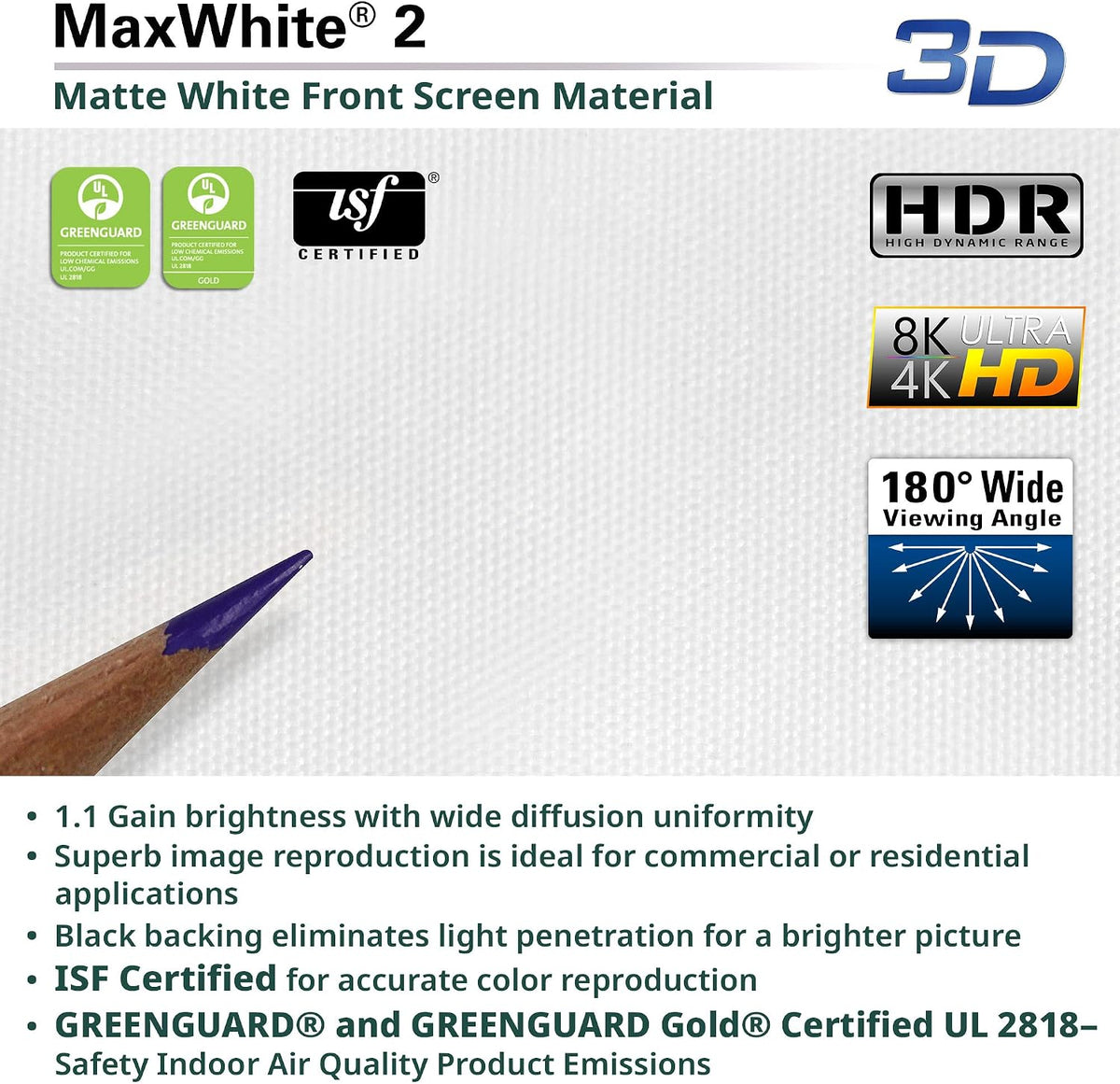 Elite Screens Manual Series, 100-INCH with 24" DROP, Pull Down Retractable Projector Screen, Movie Game Cinema, M100XWH-E24 - Image 7